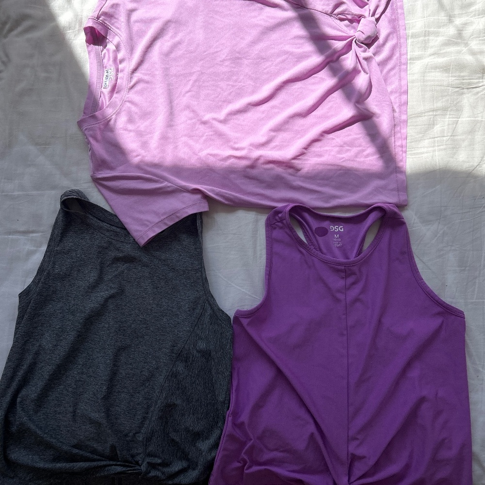 BUNDLE OF 3 GIRLS ACTIVE TANKS